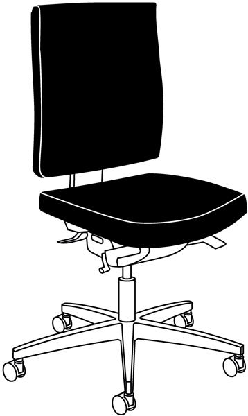 Krzesło obrotowe Linea Komfort.  ESD