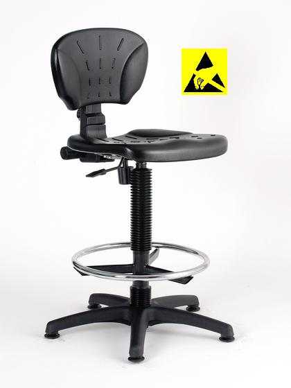 Krzesło ESD, seria II, poliuretanowe, wysokie.