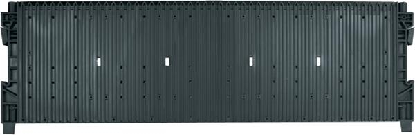 Ścianka uchwyt PCB 600, ze wzmocnieniem, z podwójnym rowkowaniem, ESD, 555x345x22mm