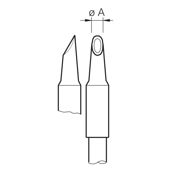 Grot lutowniczy typu minifala do rączki lutowniczej T245.