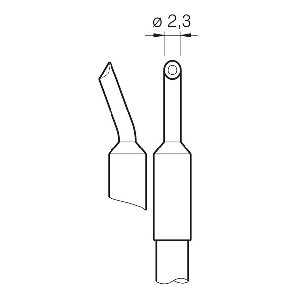 Grot lutowniczy typu minifala C245-067 do rączki lutowniczej T245.