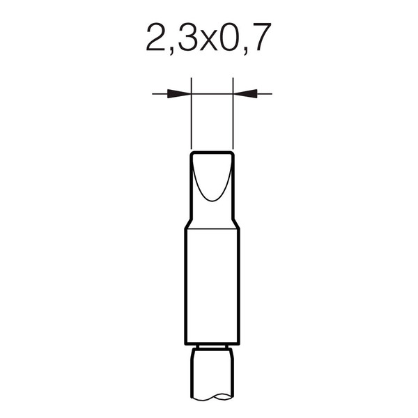 Grot lutowniczy C210-007 do rączki lutowniczej T210.